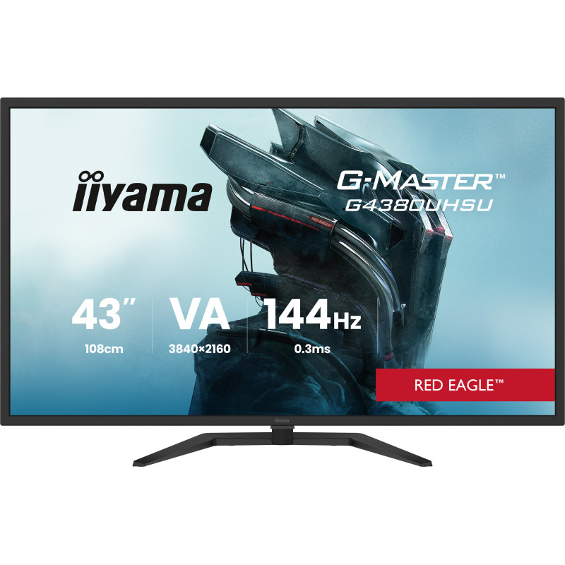 43'' iiyama G4380UHSU-B2: VA, 4K UHD, 144Hz, HDMI, repr