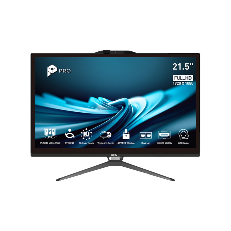 MSI PRO/AP222T 14M-482EU/21,5''/FHD/T/i5-14400/8GB/256GB/Intel int/W11P/Čierna/3R