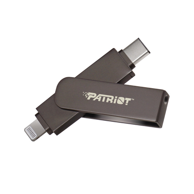 Patriot iLuxe Stick C MFi/1TB/USB 3.2/Lightning + USB-C/Čierna