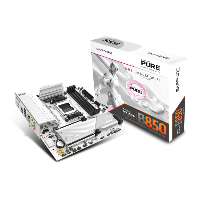 SAPPHIRE PURE B850 WIFI/AM5/mATX