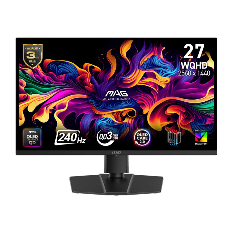 MSI MAG/273QP QD-OLED X24/26,5''/QD-OLED/QHD/240Hz/0,03ms/Čierna/3R