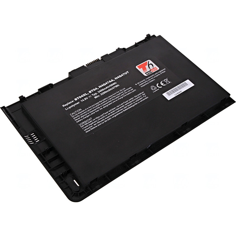 Batéria T6 Power pre HP EliteBook 9470m, EliteBook Folio 9470m, 3400mAh, 50Wh, 4cell, Li-pol