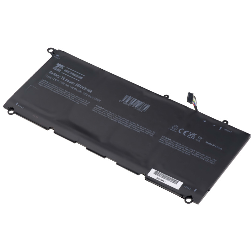 Batéria T6 Power pre Dell XPS 13 9343, XPS 13 9350, 7368mAh, 56Wh, 4cell, Li-pol