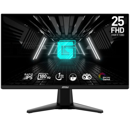 MSI/G255F/24,5''/IPS/FHD/180Hz/1ms/Čierna/3R