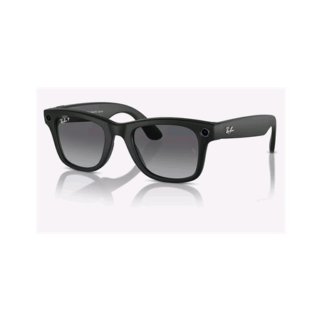 Meta Ray-Ban Wayfarer, AI okuliare, Matte Black, Polarized Gradient Graphite Large size