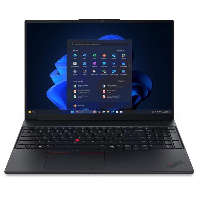 Lenovo ThinkPad E/E16 Gen 3 (Intel)/U5-225U/16''/WUXGA/16GB/512GB/Intel int/W11P/Black/3R NBD