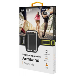 Športové púzdro ALIGATOR Armband čierno-žlté