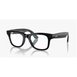 Meta Ray-Ban Wayfarer, AI okuliare, Shiny Black, Clear