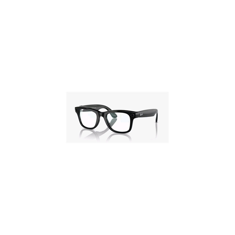 Meta Ray-Ban Wayfarer, AI okuliare, Shiny Black, Clear