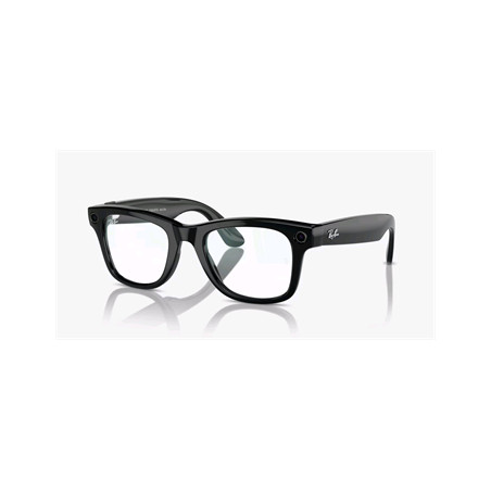 Meta Ray-Ban Wayfarer, AI okuliare, Shiny Black, Clear