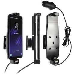 Brodit držiak do auta na Samsung Galaxy S10/S9/S8 a iné s pružinou, s nab. z cig. zapaľovače/USB