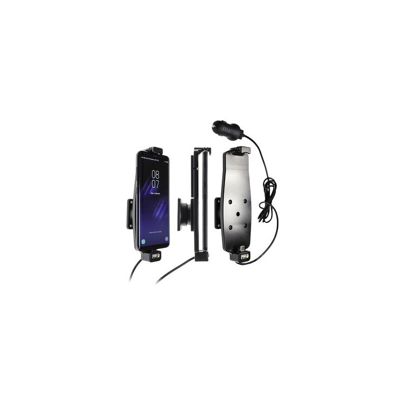 Brodit držiak do auta na Samsung Galaxy S10/S9/S8 a iné s pružinou, s nab. z cig. zapaľovače/USB