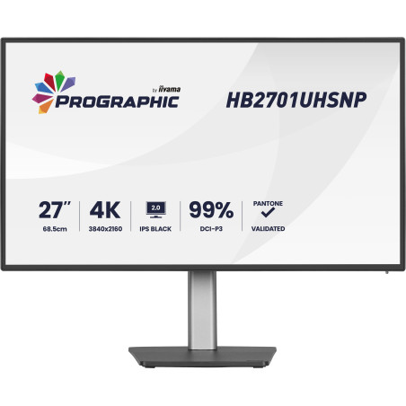 iiyama ProGraphic/HB2701UHSNP-B1/27''/IPS/4K UHD/60Hz/4ms/Čierna/3R