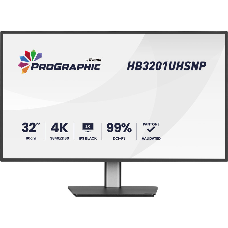 iiyama ProGraphic/HB3201UHSNP-B1/31,5''/IPS/4K UHD/60Hz/4ms/Čierna/3R