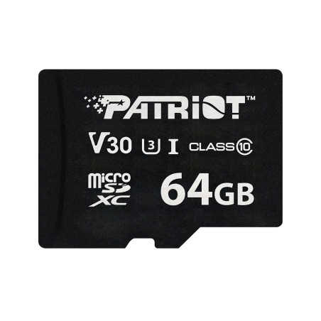 Patriot VX V30 U3/Micro SDXC/64GB/UHS-I U3 / Class 10