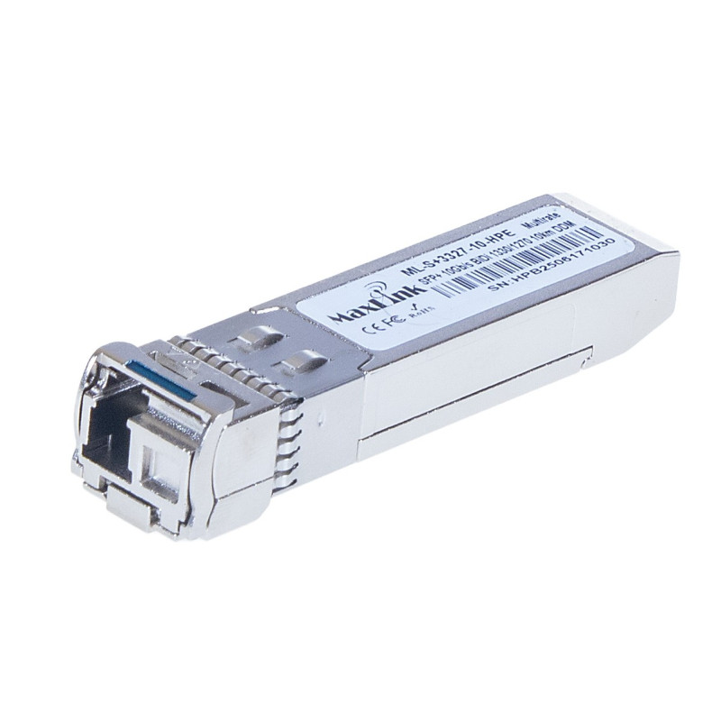 MaxLink 10G SFP+ optický HP modul, WDM(BiDi), SM, Tx 1330/Rx1270nm, 10km, 1x LC konektor, DDM, HPE