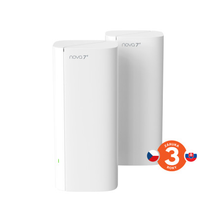 Tenda Nova EE3 Pro (2-pack) WiFi7 BE3600 Mesh Gigabit systém, 6x GLAN/GWAN, WPA3, VPN, CZ app