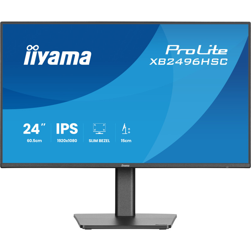 24'' iiyama XB2496HSC-B1: IPS, FHD, HDMI, USB-C, HAS