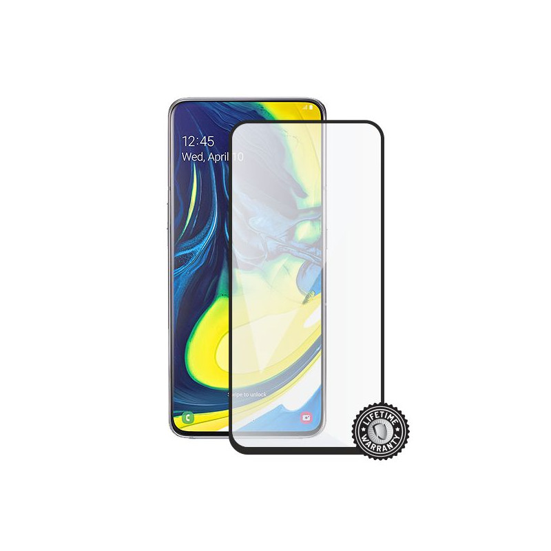 Screenshield SAMSUNG A805 Galaxy A80 Tempered Glass protection (full COVER black)