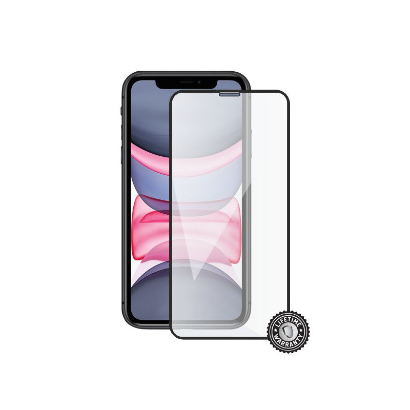 Screenshield APPLE iPhone 11 Tempered Glass protection (full COVER black)