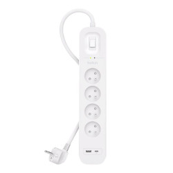 Belkin Surge 4T 525J, 18W, USB A+C, Pol