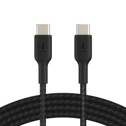 BELKIN kábel opletaný USB-C - USB-C, 1m, čierny