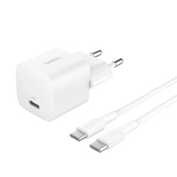 BELKIN 25W USB PD nabíjací adaptér biely + 1m USB-C kábel