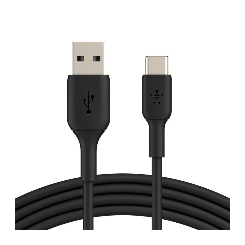BELKIN BOOSTCHARGE PVC kábel USB-A/USB-C 2m čierny