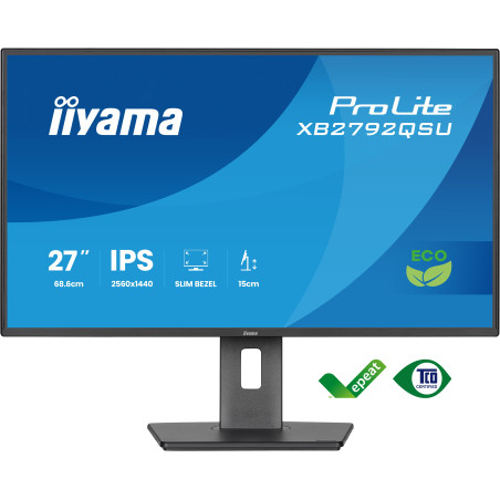 iiyama ProLite/XB2792QSU-B1/27''/IPS/QHD/120Hz/3ms/Čierna/3R