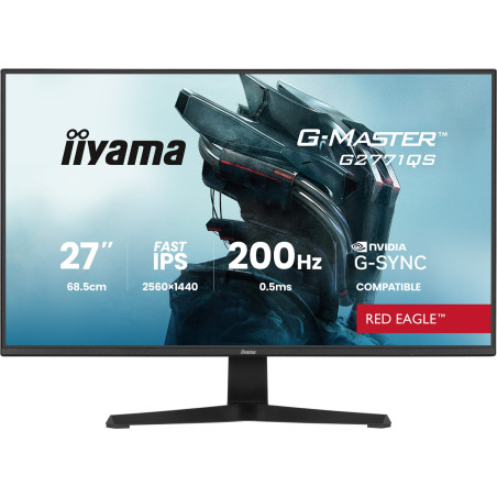 iiyama G-Master/G2771QS-B1/27''/IPS/QHD/200Hz/0,5ms/Čierna/3R