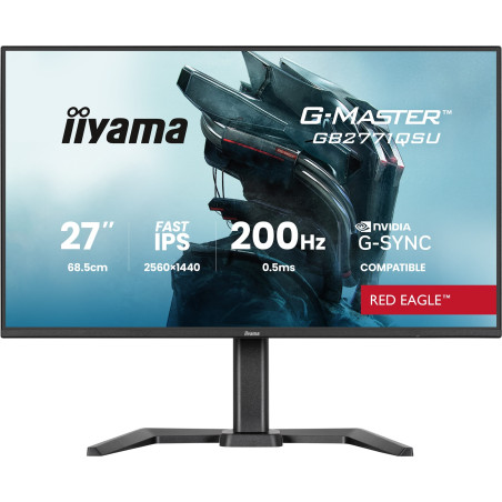 iiyama G-Master/GB2771QSU-B1/27''/IPS/QHD/200Hz/0,5ms/Čierna/3R
