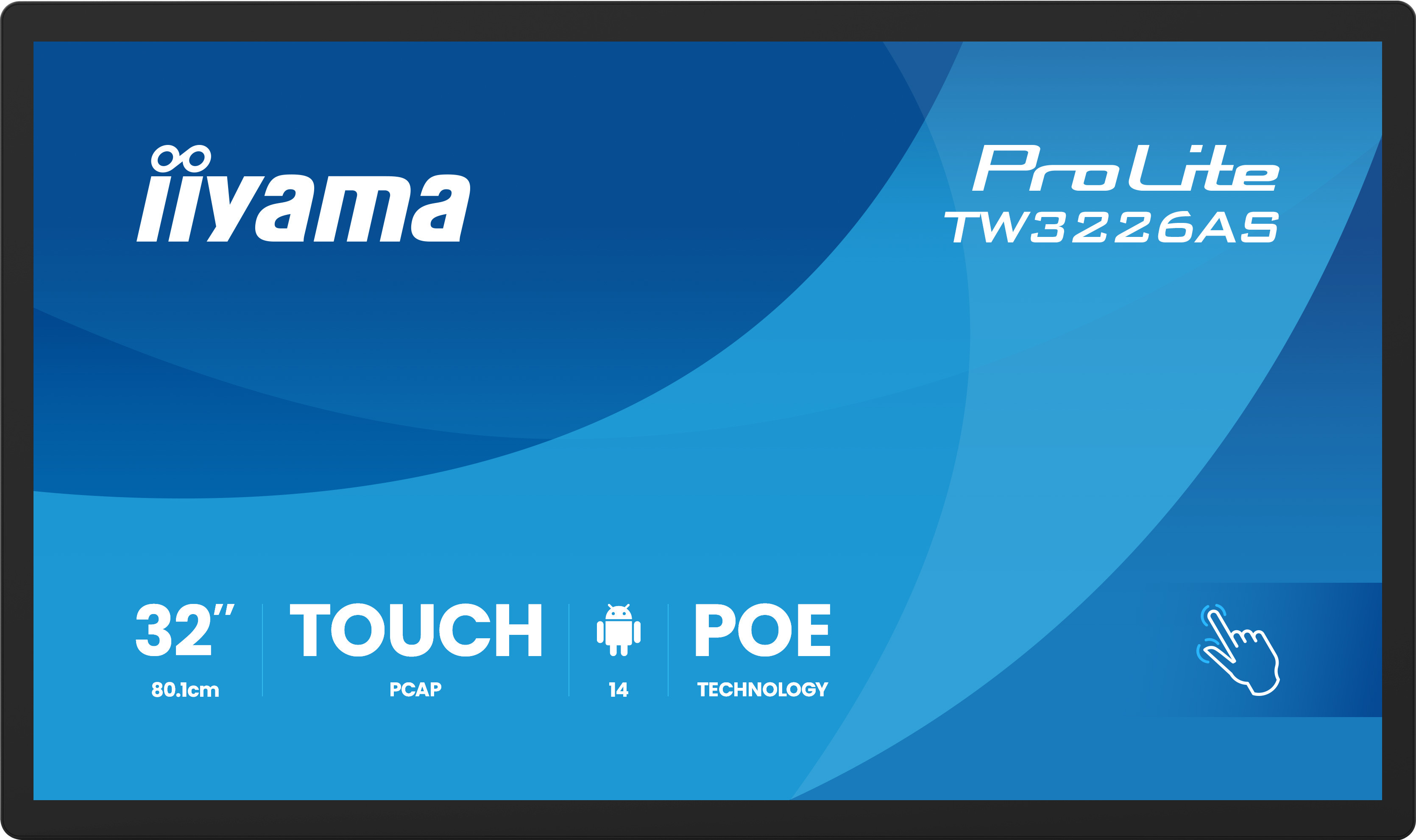 32'' iiyama TW3226AS-B3P: VA, FHD, Android, POE