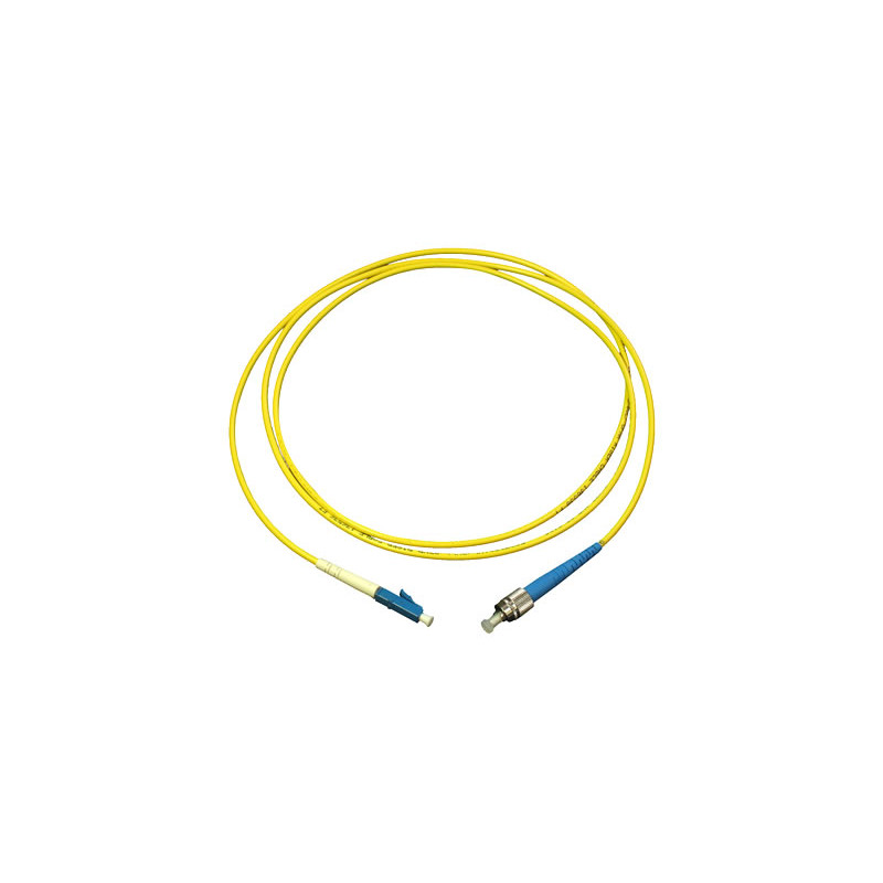 Optický patchcord duplex 9/125 LC-FC, PC 10m, OS2