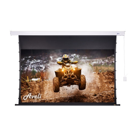 Plátno AVELI PREMIUM, pevný rám, metal, 221x124 (16:9) 100''