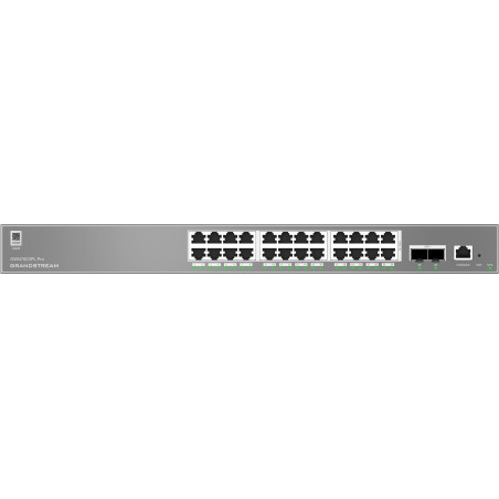 Grandstream GWN7803PL Pro L2++, Managed switch, 24x 1Gb RJ45, PoE, SFP+