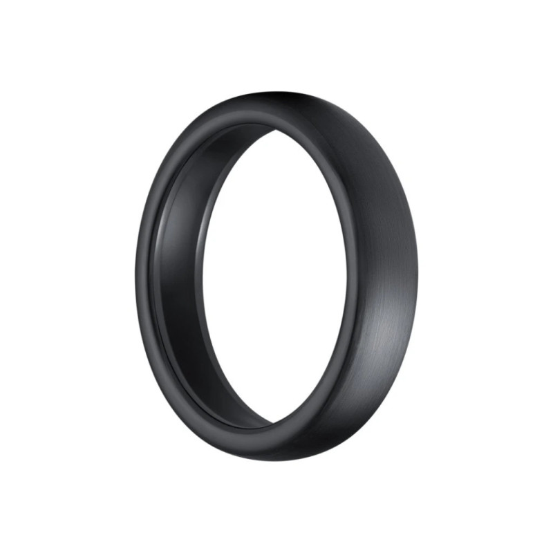 CARNEO PAY RING BRUSHED platobný prsteň čierny V.10