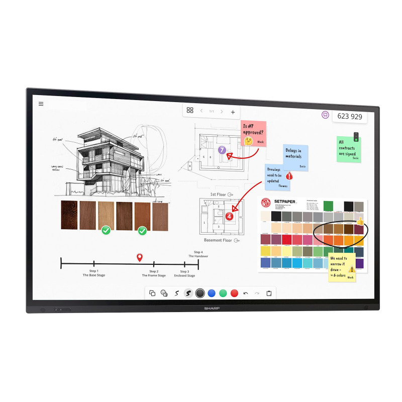 86'' LED SHARP PN-LA862,3840x2160,24/7,500cd,IGT