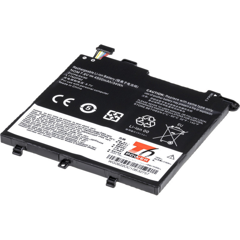 Batéria T6 Power pre Lenovo V330-14IKB, V330-14ARR, V130-14IKB, 4950mAh, 38Wh, 2cell, Li-pol