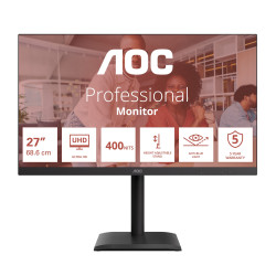 AOC/U27E4CV/27''/IPS/4K UHD/60Hz/4ms/Čierna/5R