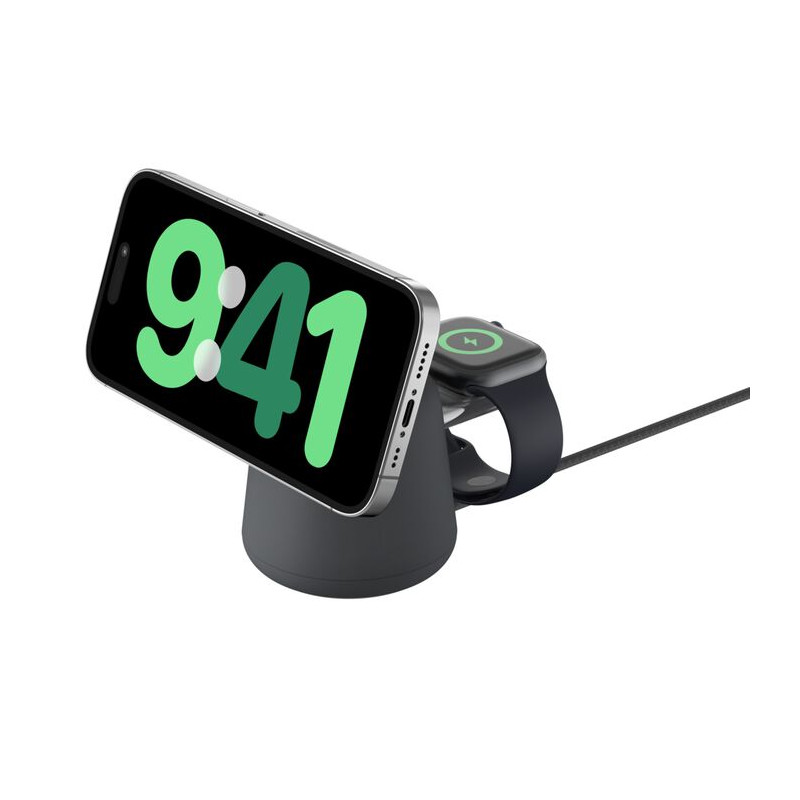 BELKIN BOOSTCHARGE PRE 2v1 Qi2 15W stojan charcoal
