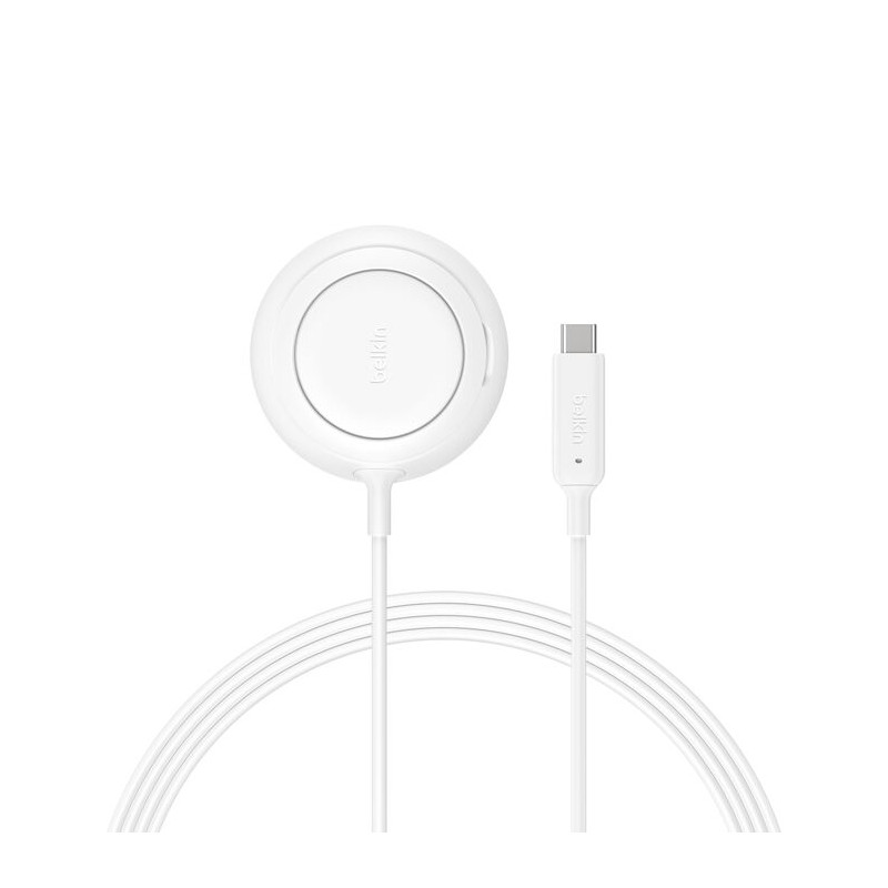 BELKIN ULTRACHARGE Qi2 25W podložka so stojanom bez adaptéra biela