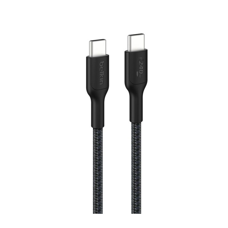 BELKIN kábel USB-C 240W opletaný 2m čierny