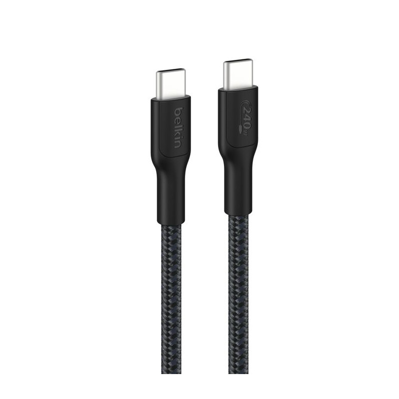 BELKIN kábel USB-C 240W opletaný 3m čierny