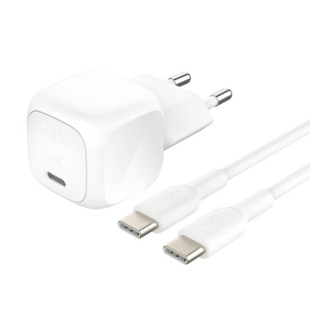 BELKIN 20W USB PD nabíjací adaptér biely + 1m USB-C kábel