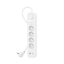 Belkin Surge protection s USB-C, 4 zásuvky