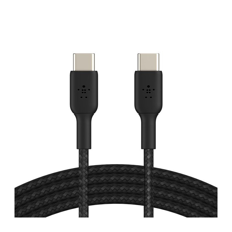 BELKIN BOOSTCHARGE USB-C kábel opletaný 2m čierny