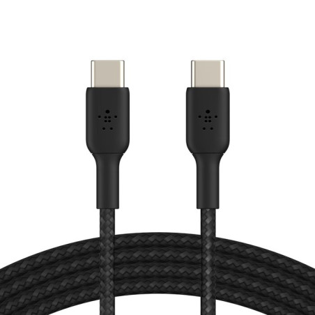 BELKIN BOOSTCHARGE USB-C kábel opletaný 2m čierny