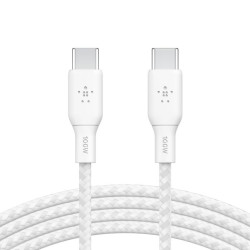 BELKIN BOOSTCHARGE 100W USB-C opletaný 3m biely