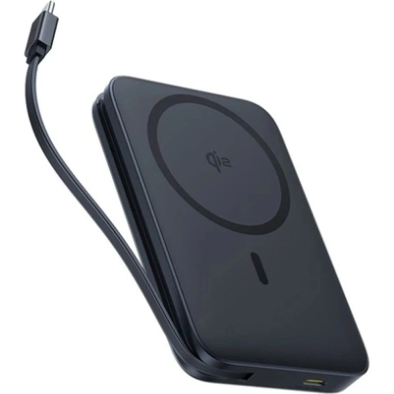 Baseus Powerbanka PicoGo Qi2 10000mAh 27W s kabelem USB-C černá