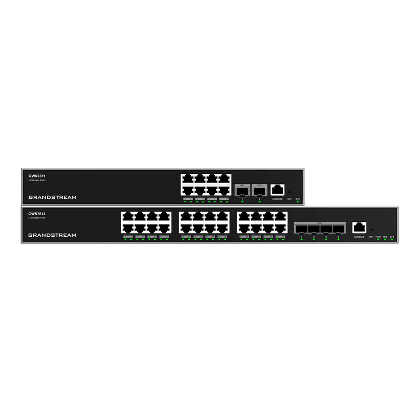 Grandstream GWN7811 L3 Managed Network Switch 8 portov / 2 SFP+, VLAN, DHCP, Stacking